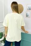 155256 Oversize Baskisiz Duz Tshirt